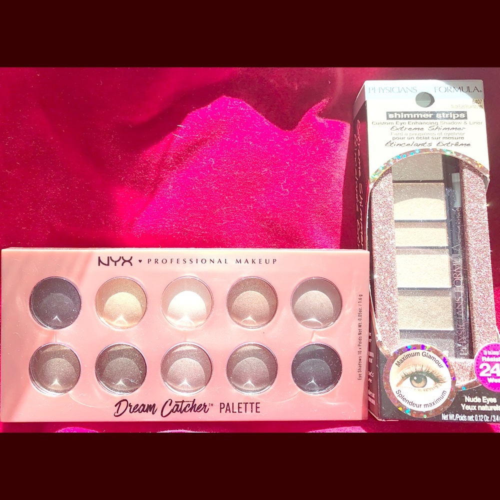 NYX and Physicians Formula eyeshadow pallets